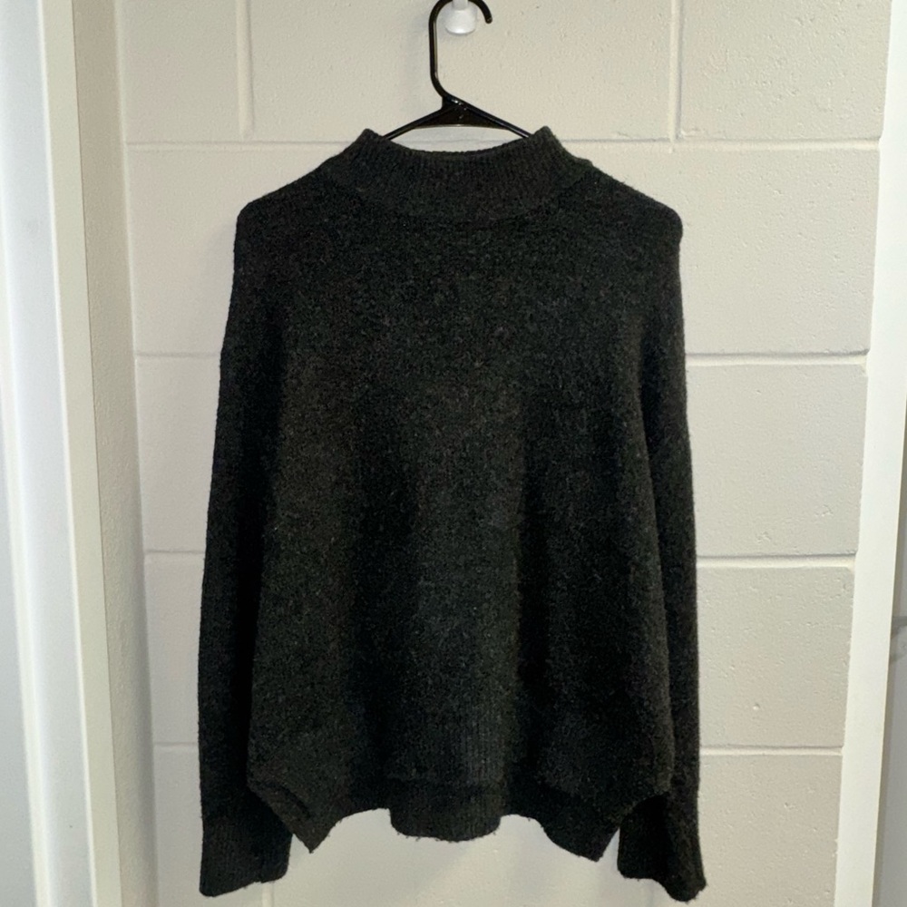 black sweater